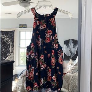 Sleeveless Floral Blouse